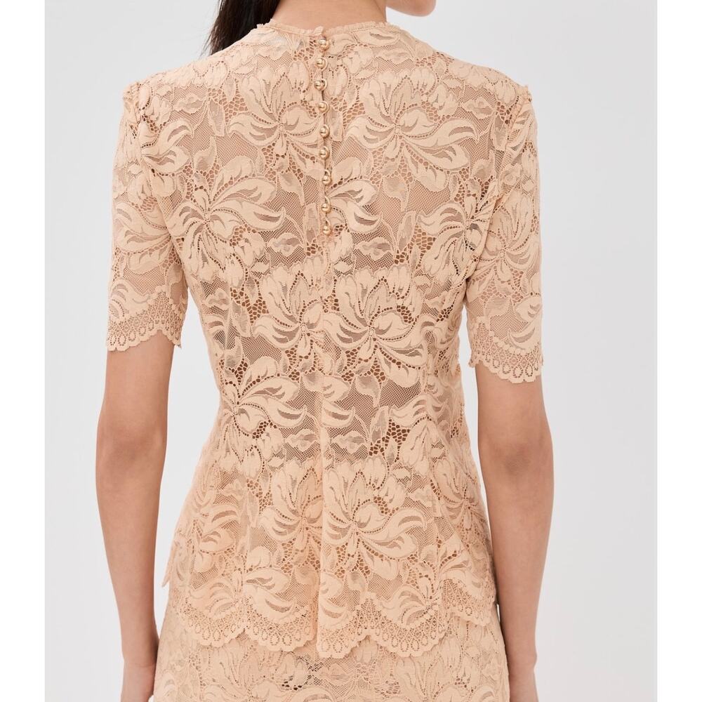 Paco Rabanne Mini Lace Top in Raffia - Picture 5 of 5